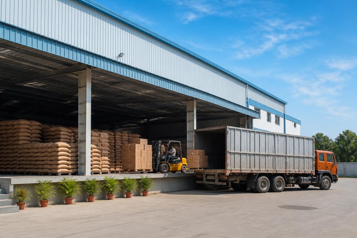 Organised RN Traders wholesale warehouse and loading operation